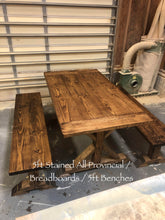 Load image into Gallery viewer, Pedestal Trestle Farmhouse Table