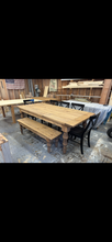 Load image into Gallery viewer, Turned Leg Farmhouse Table Sets
