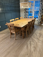 Load image into Gallery viewer, Turned Leg Farmhouse Table Sets