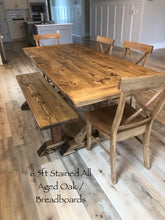 Load image into Gallery viewer, Pedestal Trestle Farmhouse Table Sets