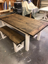 Load image into Gallery viewer, Four Leg Farmhouse + X Benches