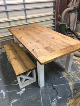 Load image into Gallery viewer, Four Leg Farmhouse + X Benches