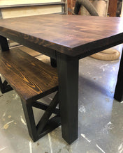 Load image into Gallery viewer, Four Leg Farmhouse + X Benches