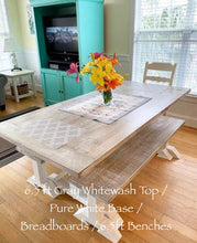 Load image into Gallery viewer, Pedestal Trestle Farmhouse Table