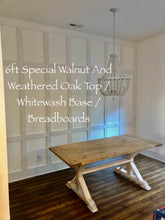 Load image into Gallery viewer, Pedestal Trestle Farmhouse Table