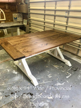 Load image into Gallery viewer, Pedestal Trestle Farmhouse Table