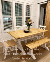 Load image into Gallery viewer, Pedestal Trestle Farmhouse Table Sets