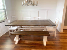Load image into Gallery viewer, Pedestal Trestle Farmhouse Table Sets