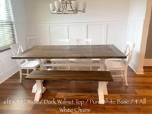 Load image into Gallery viewer, Pedestal Trestle Farmhouse Table Sets