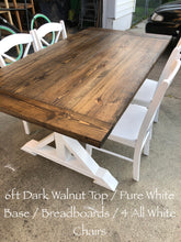 Load image into Gallery viewer, Pedestal Trestle Farmhouse Table Sets