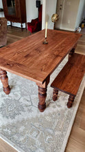 Load image into Gallery viewer, Turned Leg Farmhouse Table