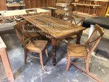 Load image into Gallery viewer, Turned Leg Farmhouse Table Sets