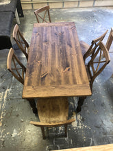 Load image into Gallery viewer, Turned Leg Farmhouse Table Sets