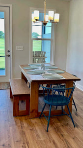 Box-Frame Farmhouse Dining Table