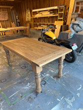 Load image into Gallery viewer, Turned Leg Farmhouse Table

