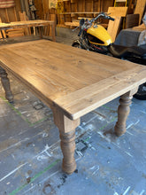 Load image into Gallery viewer, Turned Leg Farmhouse Table
