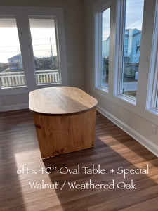 Oval Style Table