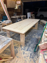 Load image into Gallery viewer, Box-Frame Farmhouse Dining Table
