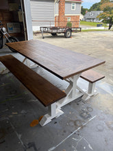 Load image into Gallery viewer, Pedestal Trestle Farmhouse Table Sets
