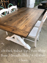 Load image into Gallery viewer, Pedestal Trestle Farmhouse Table Sets
